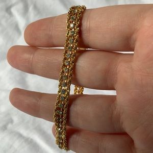 Vintage Diamond Yellow Gold Elegant Bracelet Great Gift